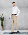 Britische Khaki-Kleiderhose von Genoa