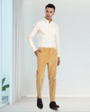 EZS Pale Yellow Oxford Shirt