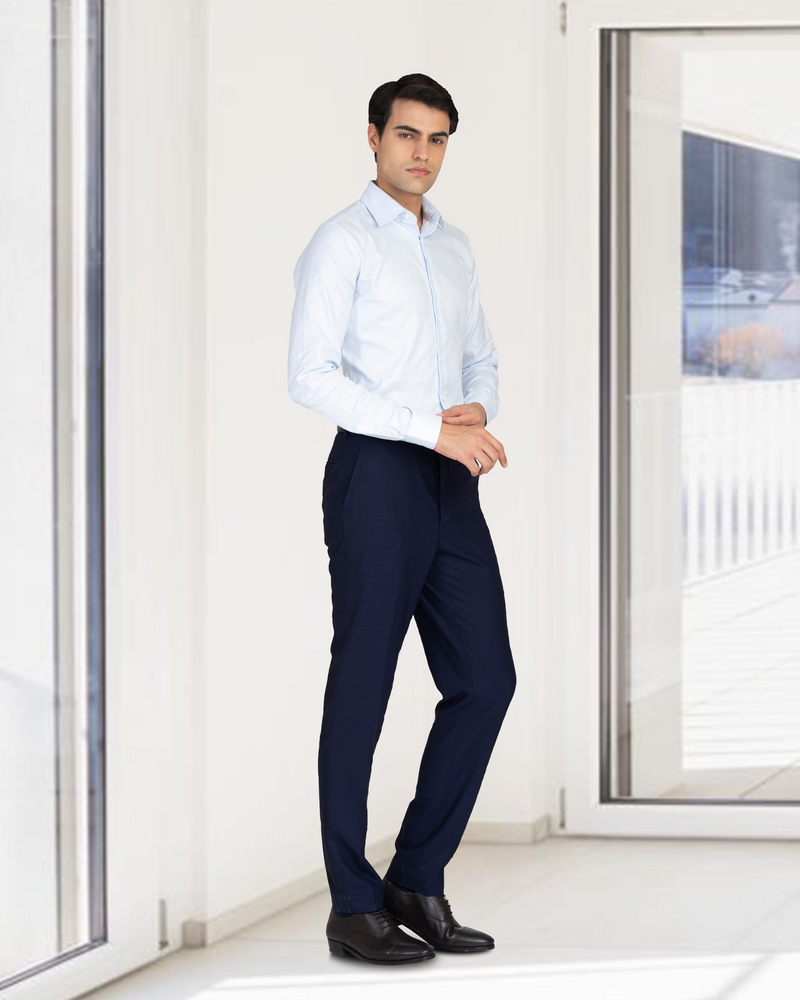 VBC – 4-fädige Tropenwolle: Marineblaue Hose