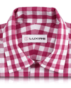 Baumwollleinen - Rosa-weißer Gingham
