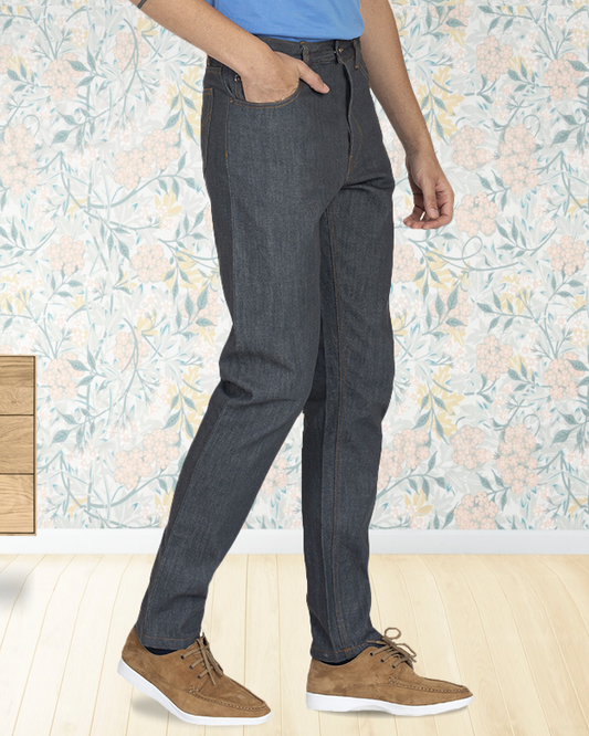 EZS Luxire Selvedge: Grey Jeans