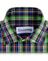 Green Black Blue Madras Checks