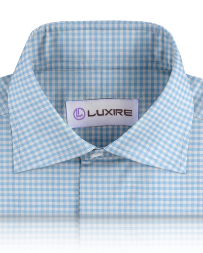 Albini: Light Blue Gingham