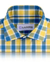 Friday Shirt:Blue Yellow Tattersall