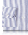 Business-Oxford-Hemd mit blauen Candy-Streifen