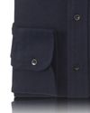 Marineblaues Flanellhemd