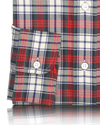 Rot-blauer Tartan-Twill