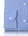 Blauer Slub Pinpoint Oxford