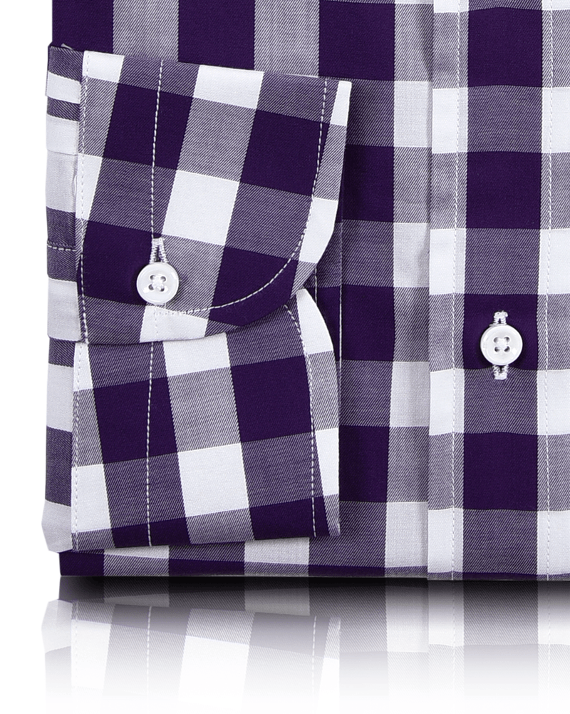 Monti Lila Mid Gingham Hemd