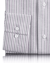 Chemise Oxford à rayures violettes
