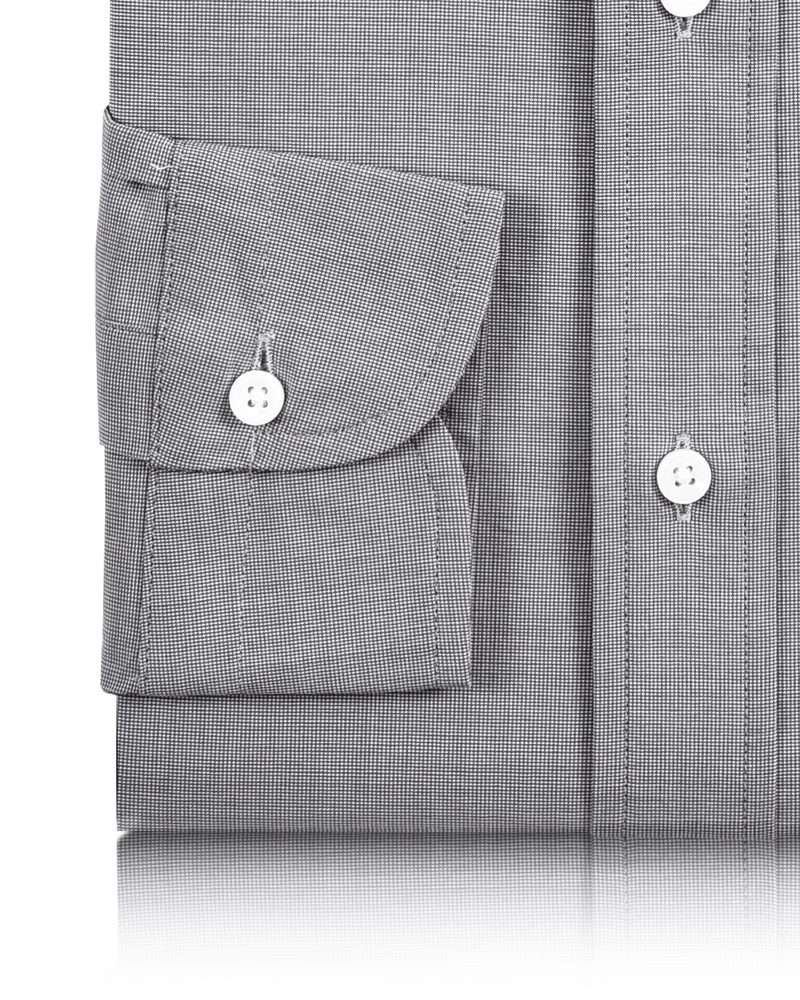 Chemise gris foncé du soir à rayures horizontales