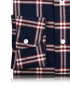 Freizeithemd Big Tattersall in Rot und Marineblau