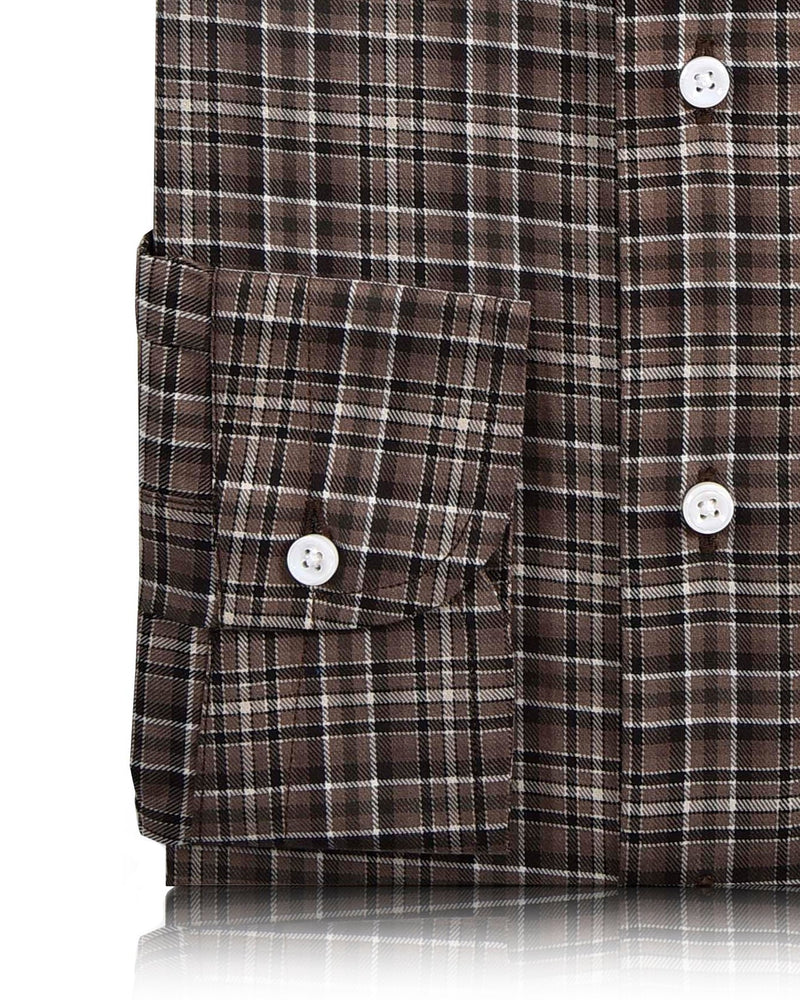 Twill-Karos in Brauntönen