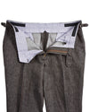 Solbiati Coffee Brown Linen Dress Pant
