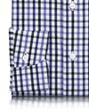 Lila-schwarzes Tattersall Gingham-Hemd