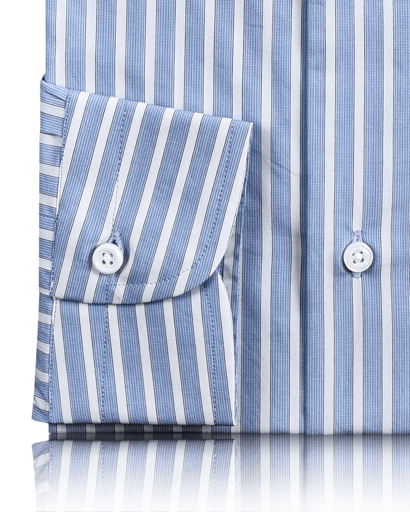 Monti Blue White Candy Stripes Hemd