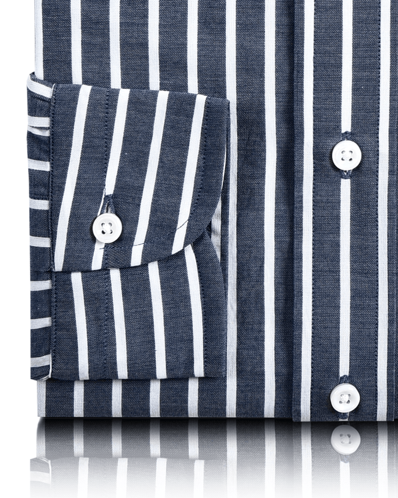 Chemise à rayures marine