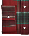 Gebürsteter Twill - Rotgrüner Tartan