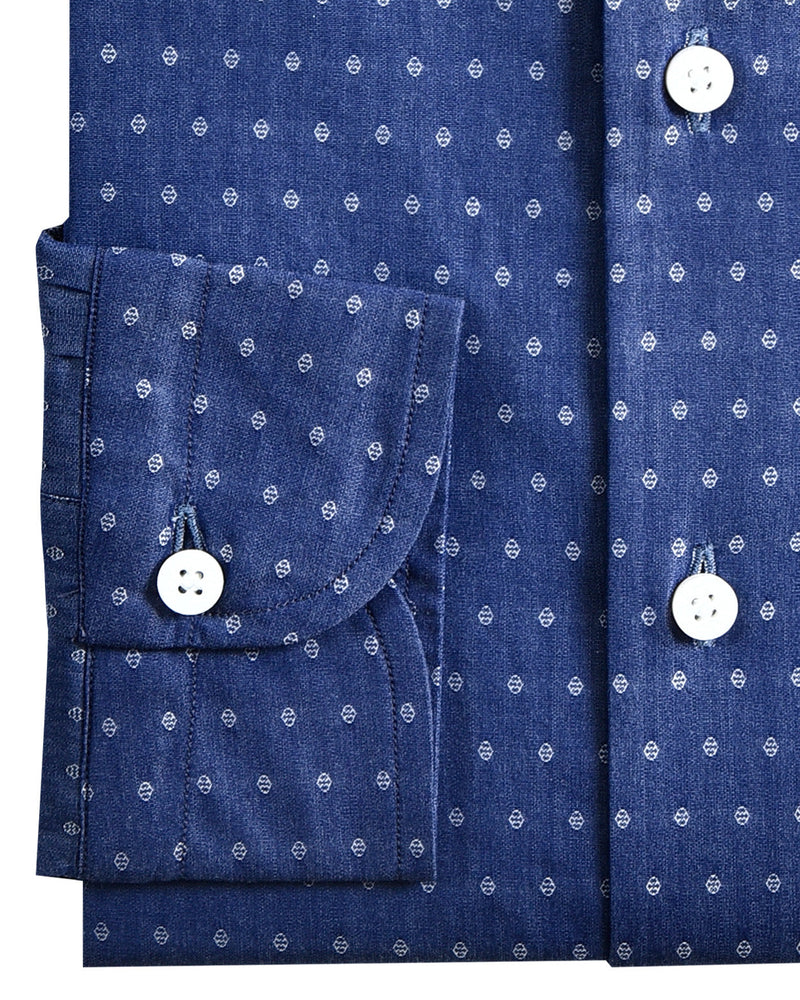 Indigoblaues Jeanshemd