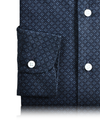 Indigo Denim Wabash bedruckt