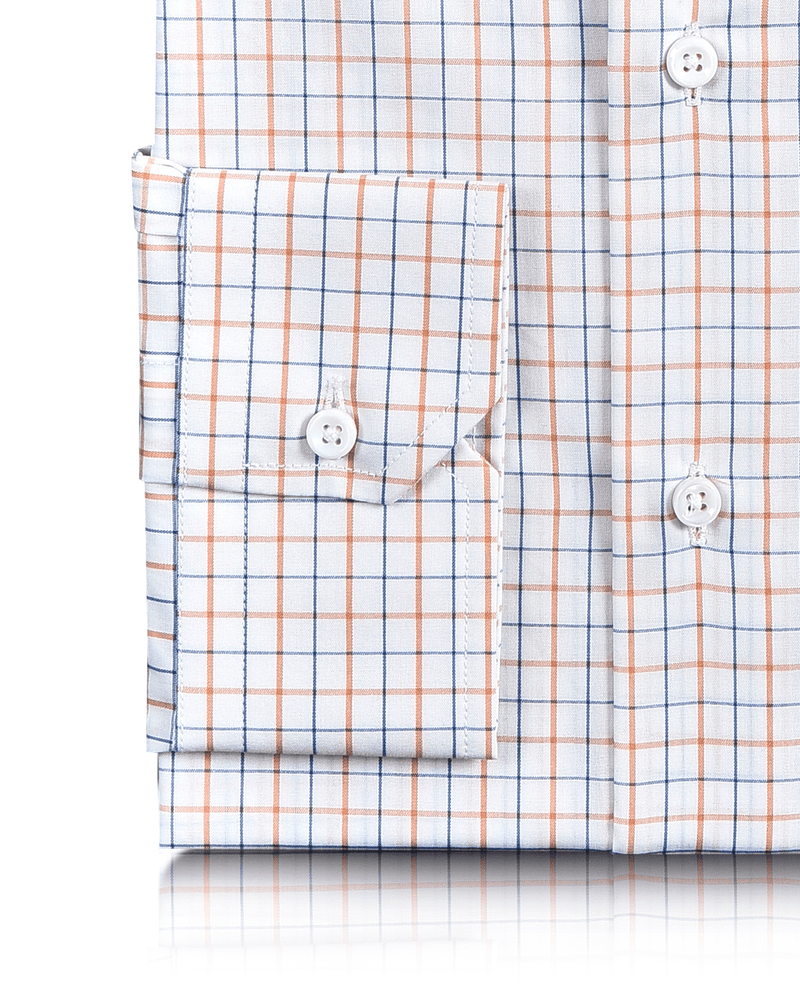 Blau-orange Karos