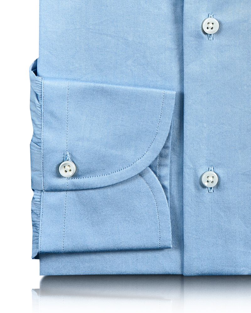Business-Hemd: Himmelblauer Twill