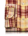 Weicher heller Sommer: Roter gelber Madras-Fleck