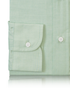 Baumwolle Poly: Grünes End-On-End-Shirt