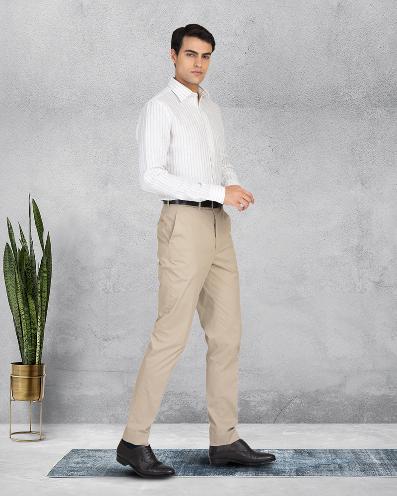 Britische Khaki-Kleiderhose von Genoa