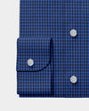 Marineschwarzer kleiner Gingham-Twill