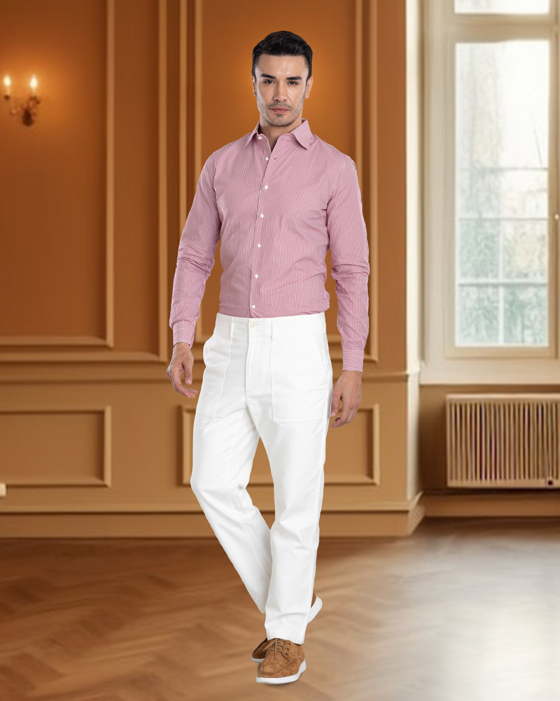 Rotes Süßigkeits-Streifen-Shirt