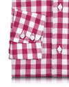 Baumwollleinen - Rosa-weißer Gingham