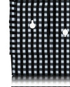 Monti Schwarz-weißer mittlerer Gingham-Twill
