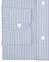 Rayures bleu marine, vert et gris Alumo