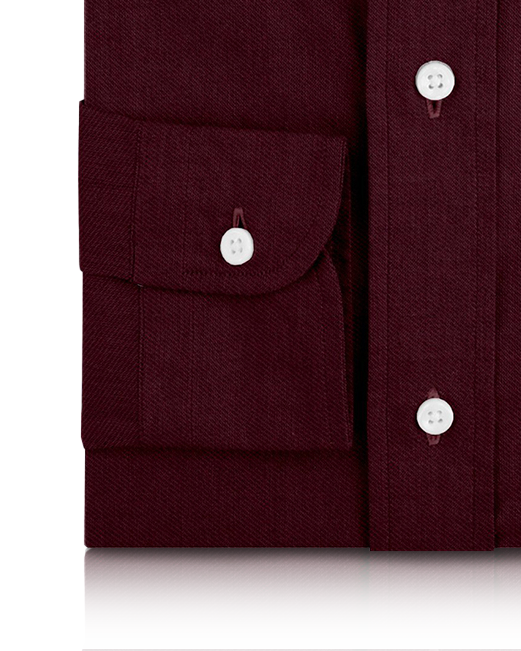 Kastanienbrauner Baumwoll-Twill
