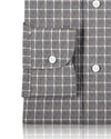 Grau-weißer Tattersall-Flanell