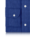 Linen: Plain Mid Blue