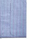 Pink Pin Stripes on Blue End on End