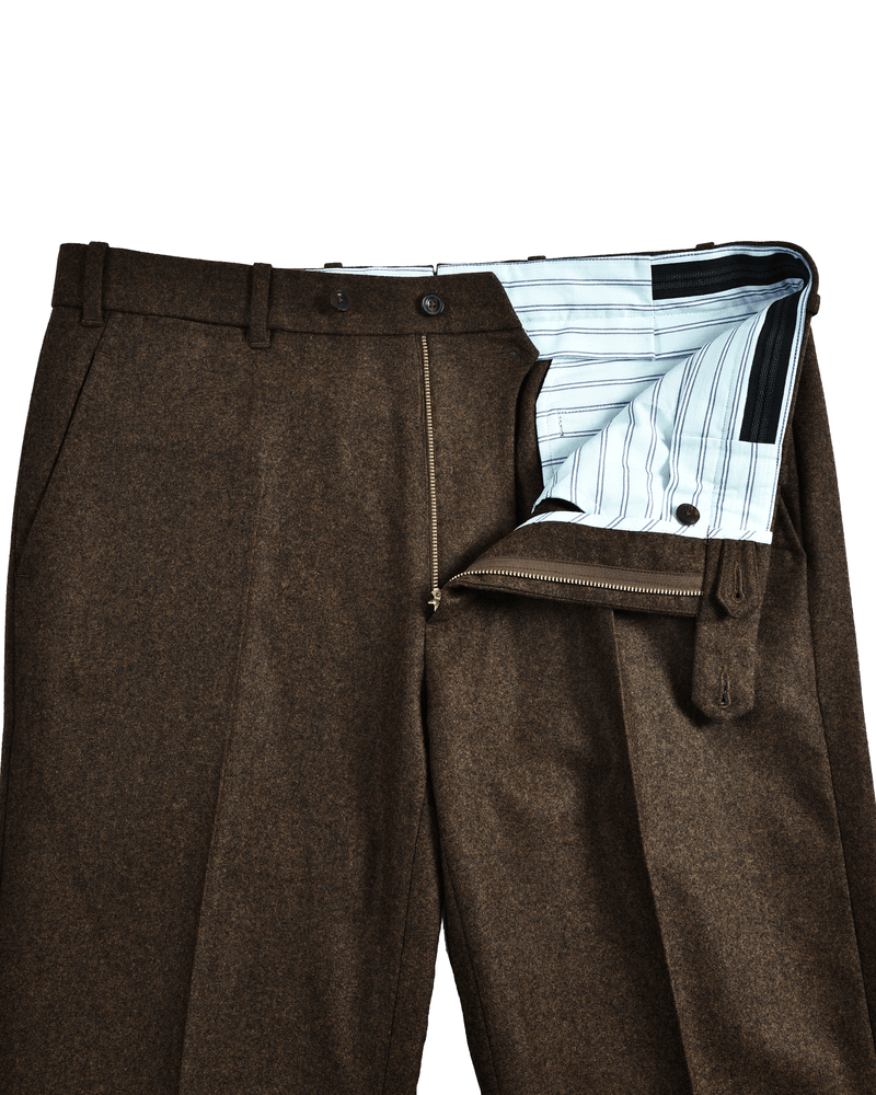 ETHomas: Tabakbrauner klassischer Flanell