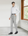 Pleated Dark Grey Dress Pant