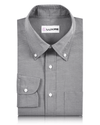 Chemise gris foncé du soir à rayures horizontales