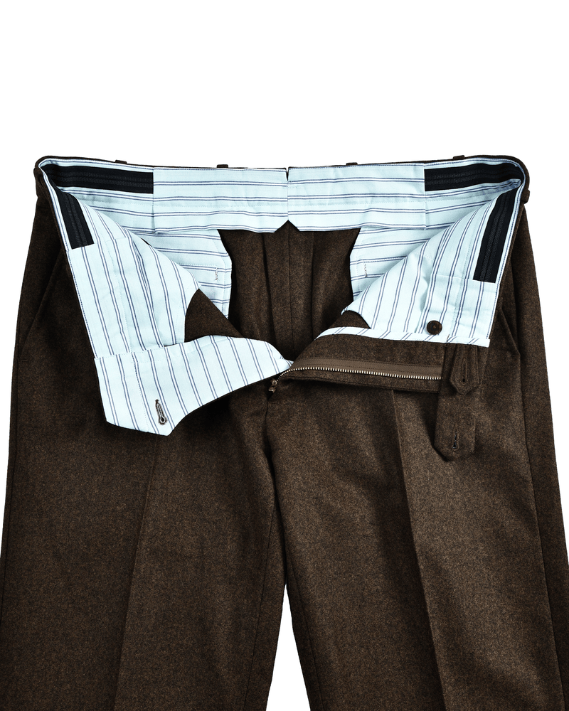ETHomas: Tabakbrauner klassischer Flanell
