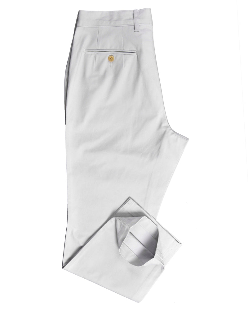 Steingraue schlichte Chino