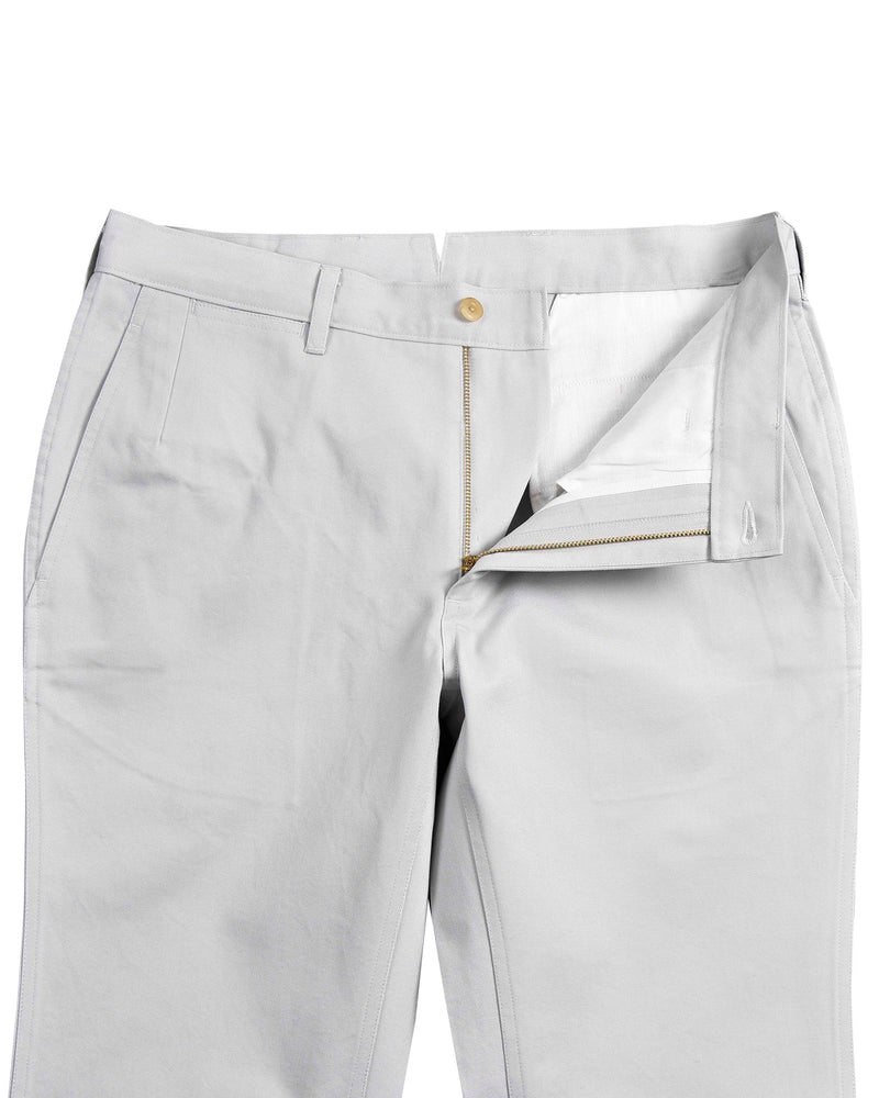 Steingraue schlichte Chino