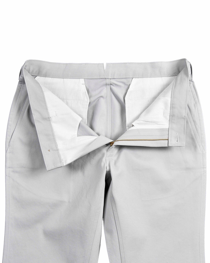 Steingraue schlichte Chino