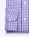 Lila Gingham-Hemd