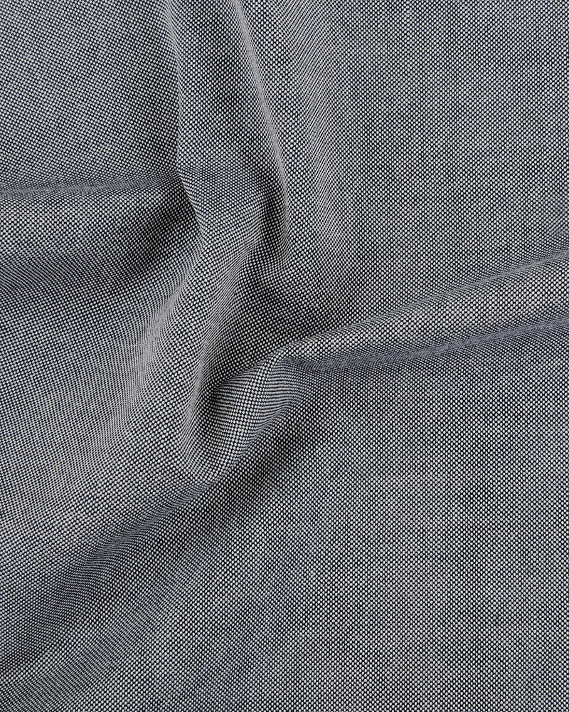 Marineblaues, punktgenaues Oxford-Hemd
