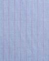Pink Pin Stripes on Blue End on End
