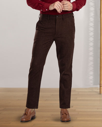 Brown Wool Chino