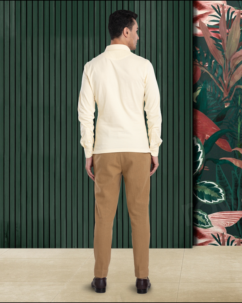 Kamelwollflanellhose